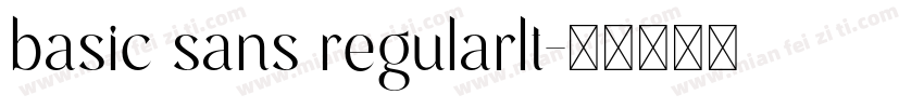 basic sans regularlt字体转换
